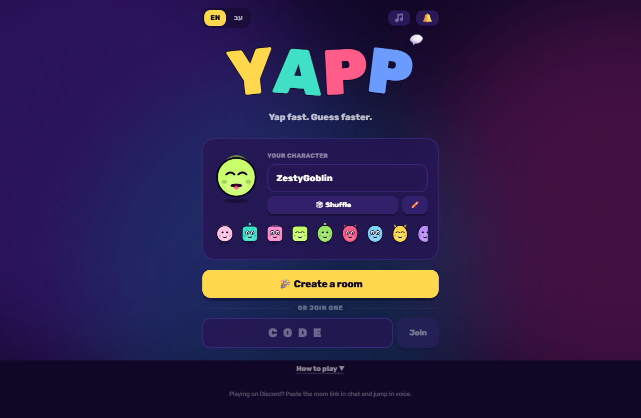 yapp-party: Party-room access, turn ownership and scoring